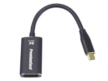 PremiumCord Adapter USB-C to DisplayPort DP1.4   8K@60Hz a 4k@120Hz